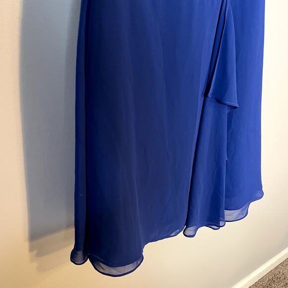 Alfred Angelo Sweetheart Neckline Short Formal Blue Cocktail Dress Size 8 - Picture 4 of 14